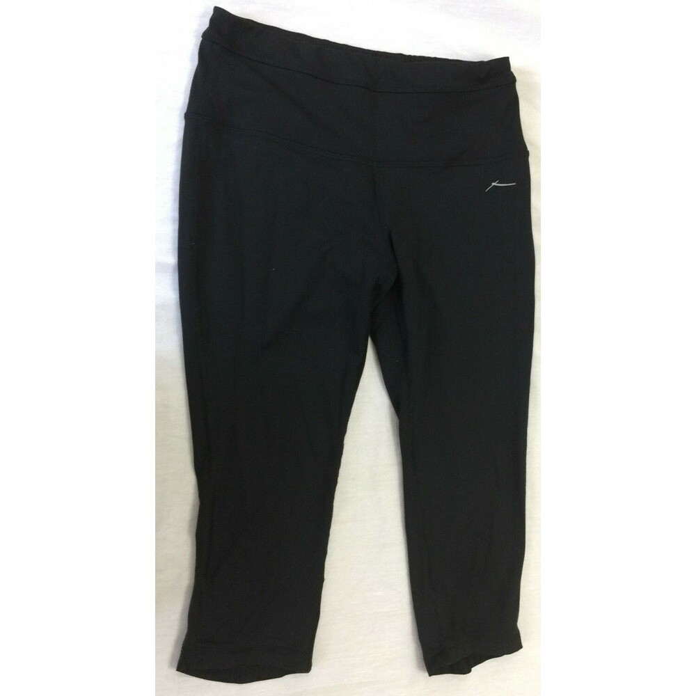 BY GOTTEX WOMENS ATHLETIC YOGA PULL ON CAPRIS  PANTS SIZE M
